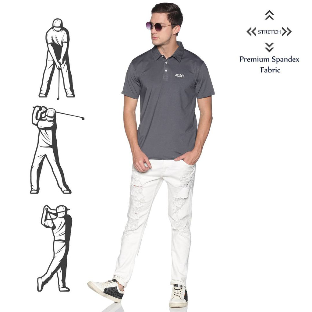 Men's Premium Collared Spandex T-Shirt