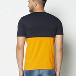 Men's Round Neck  Color-Block  Classic Slim Fit T-Shirt