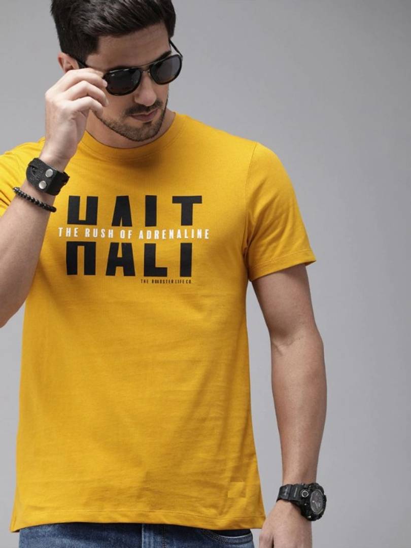 Trendy Stylish Halt Print T-shirt for Men
