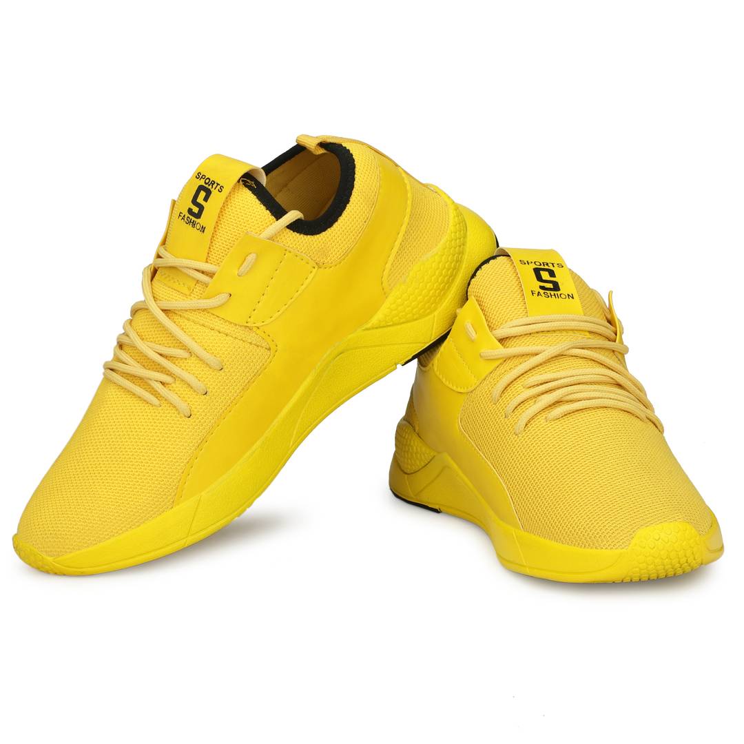 Yellow Trending Sports Shoes For Outdoor Exercises & Games