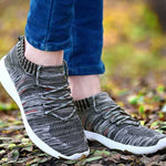 Stylish Mesh Grey Running Shoes For Men