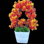 Artificial Potted Maple Tree Orange Color