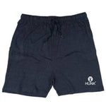 Men's Navy Blue Cotton Solid Regular Fit Shorts