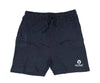 Men's Navy Blue Cotton Solid Regular Fit Shorts