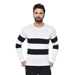 Men's Multicoloured Cotton Self Pattern Round Neck Tees (Pack of 2)