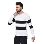 Men's Multicoloured Cotton Self Pattern Round Neck Tees (Pack of 2)