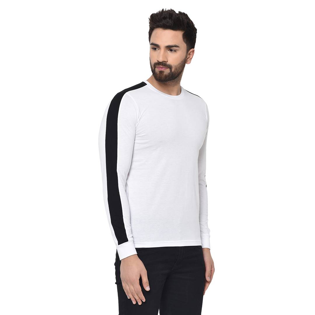 Men's Multicoloured Cotton Self Pattern Round Neck Tees (Pack of 2)