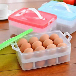 Double Layer Egg Storage Box (Fits 24 Eggs)