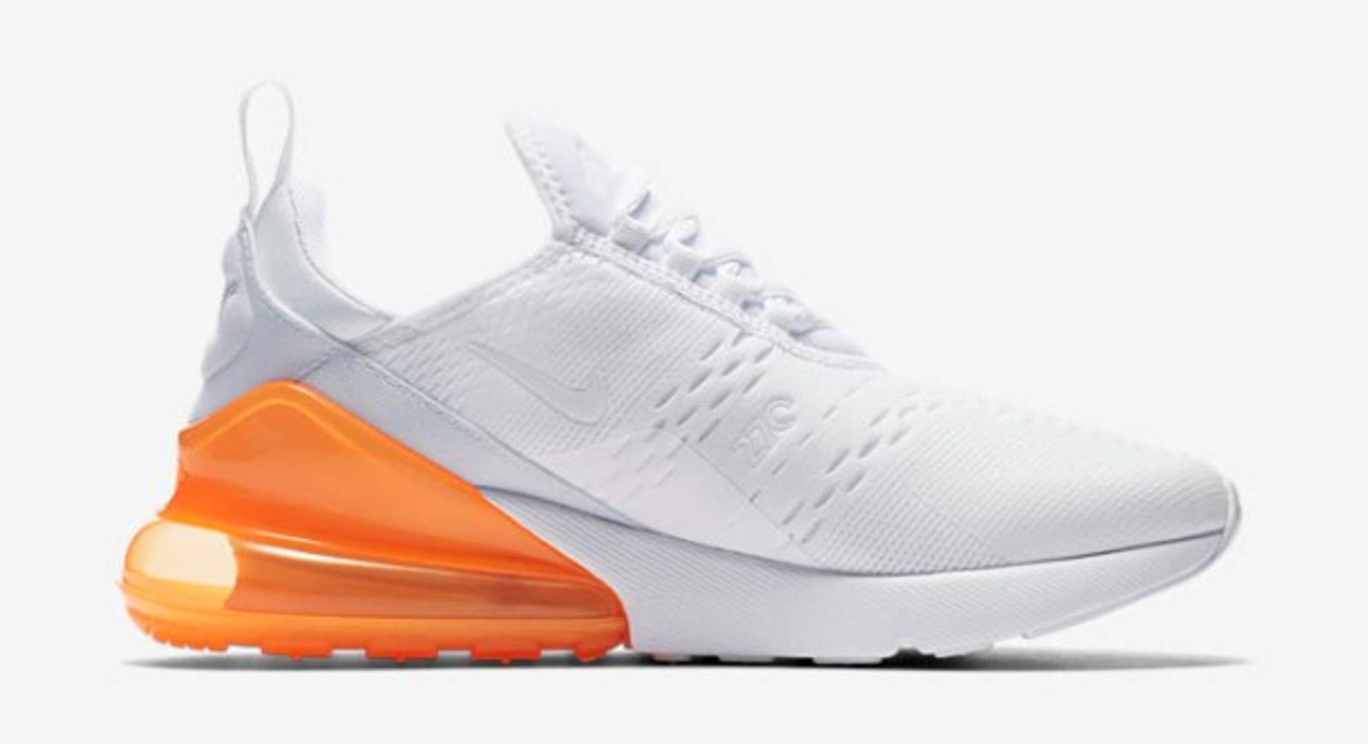 Men's Airmax 270 White orange Sport/Running Shoes