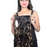 Premium Golden Highlight Curly/Wavy Hair Extension or Volumizer