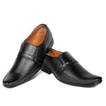 Stylish Synthetic Leather Black Casual Shoes For Men