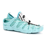 Stylish Turquoise Mesh Self Design Sports Shoes For Men