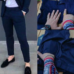 Men's Lycra Solid Casual Trouser