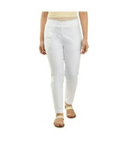 Regular Stretchable Women Cotton Blend Trousers / Pants