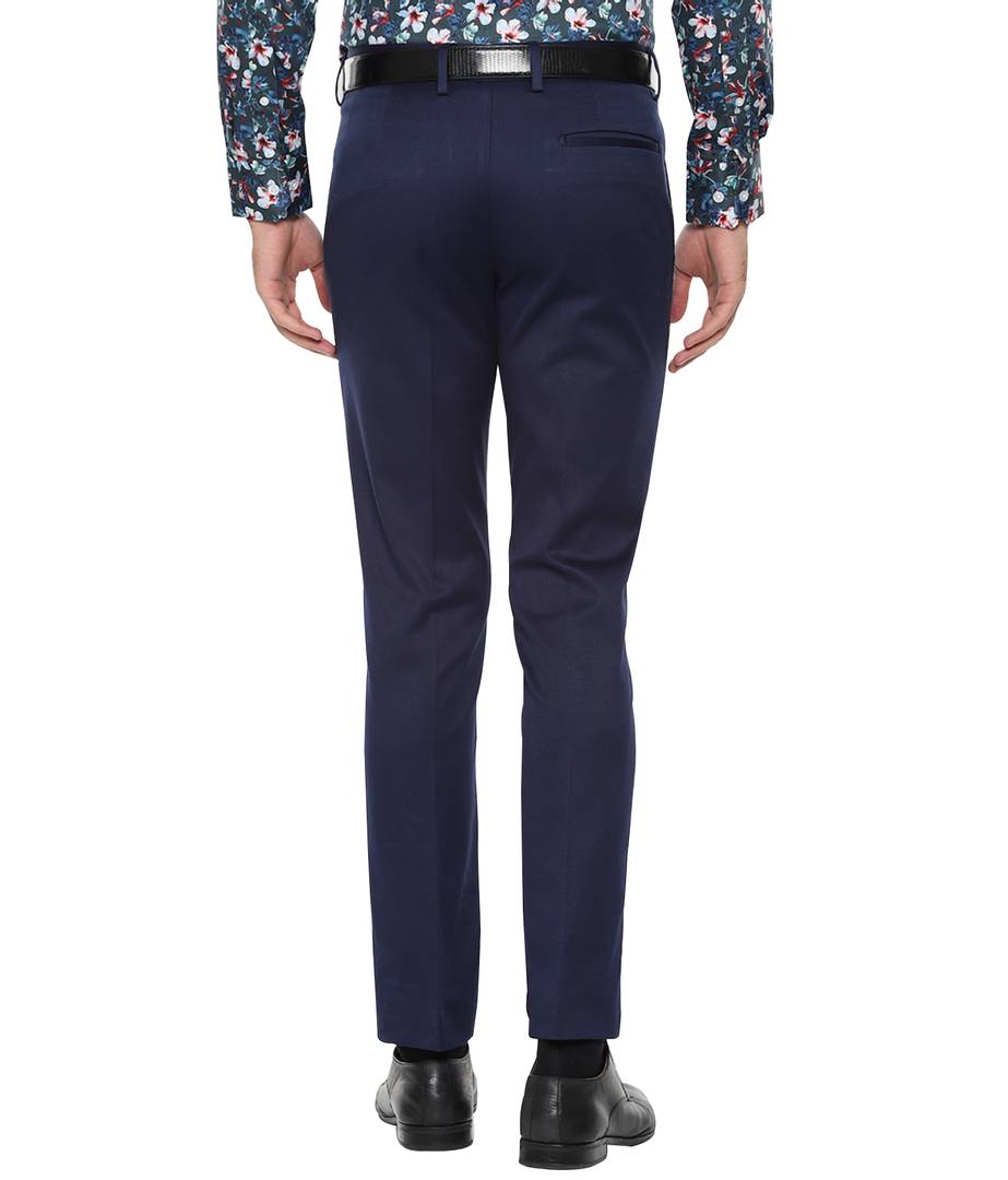 Formal Pants Slim Fit For Men Navy Blue | Office Pant For Men