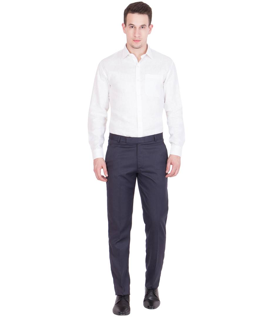 Navy Blue Formal Trouser For Men | Office Wear Pants For Men