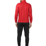 Men's Trendy Red Solid Polyester Regular Fit Tracksuit