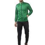 Men's Trendy Green Solid Polyester Regular Fit Tracksuit