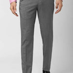 Regular Fit Men Cotton Formal Trousers