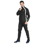Men's Tracksuit in Black Polyester Fabric