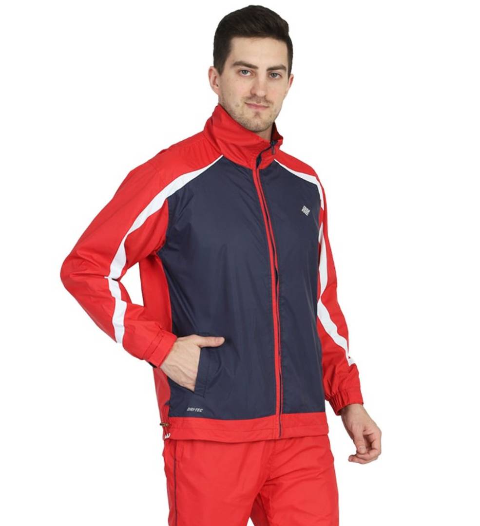 Red Color Tracksuit in Polyester Fabric