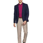 Regular Fit Men Cotton Formal Trousers