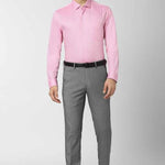 Regular Fit Men Cotton Formal Trousers