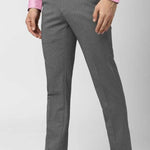 Regular Fit Men Cotton Formal Trousers