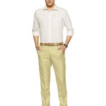 Regular Fit Men Cotton Formal Trousers