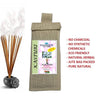 Natural Herbal Kasturi Sticks (72 Sticks) In Jute Bag, No Synthetics Chemicals, No Charcoal Natural