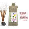 Natural Herbal Lemon Grass Sticks (24 Sticks) In Jute Bag, No Synthetics Chemicals, No Charcoal Natural