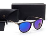 Gold Blue Mercury Aviator Mirror Sunglasses 4171