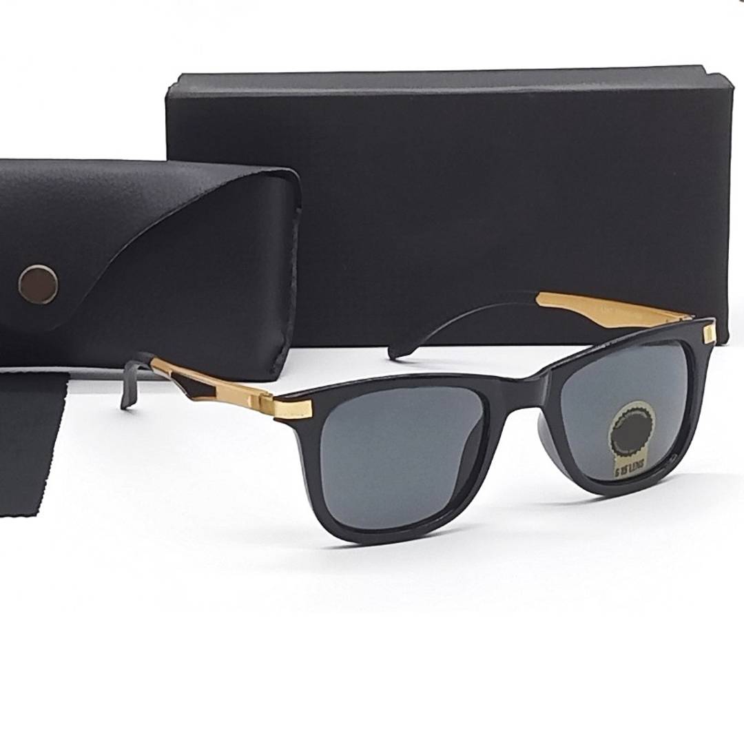 Gold Black B2 Mirror Square Sunglasses 4287