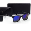 Black Blue Mercury Mirror Square Sunglasses 4287