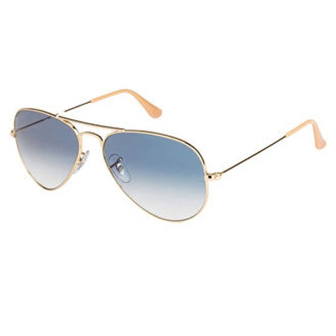 Gold Blue Dc Aviator Mirror Sunglasses 3026