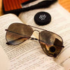 Full  Brown Dc  Aviator Mirror Sunglasses 3026