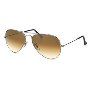 Silver  Brown Dc Aviator Mirror  Sunglasses 3026