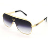 Gold  Black Dc  Square Mirror Sunglasses 0039