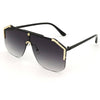 Gold Black Dc Square Sunglasses 0291