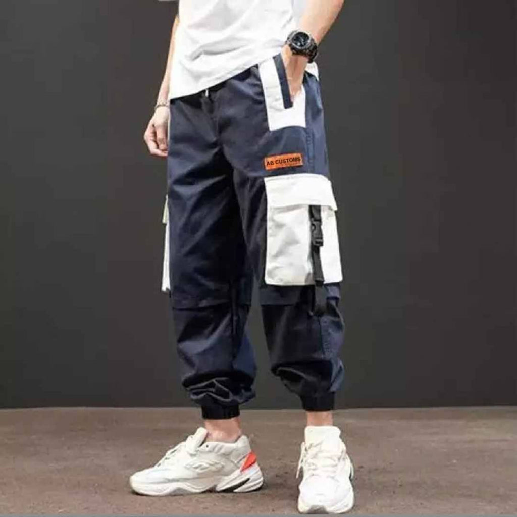 Color Block Casual Track Trousers Streetwear