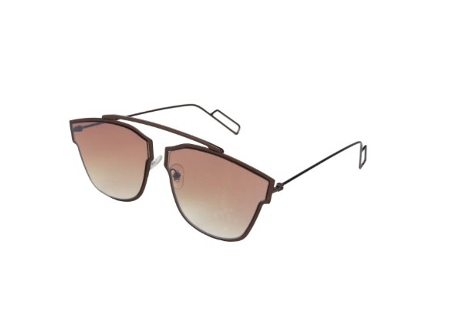 full brown dc  polycarbonate square sunglasses