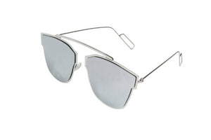 full silver mercury polycarbonate square  sunglasses