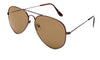 Alvia Brown Aviator Sunglasses