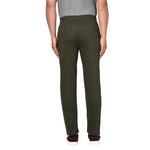 Cotton Blend Olive Track Pant/Pyjama For Men