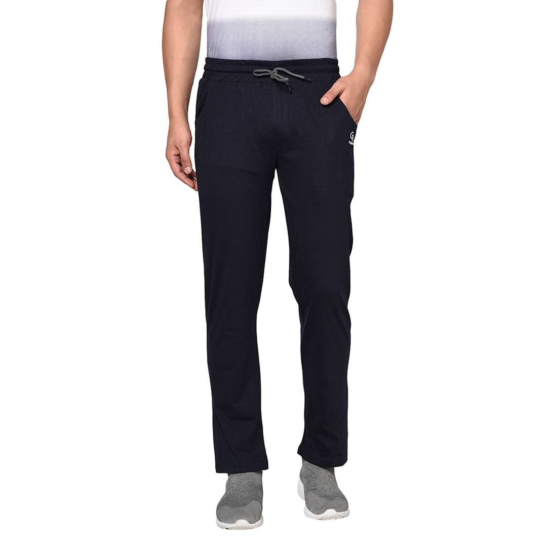 Cotton Blend Navy Blue Track Pant/Pyjama For Men
