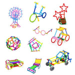 NHR Learning Creative Smart Stick Assembly, BPA-Free Plastic Sticks with Vibrant Colors, Recommended for 3+ Years kids (185 Pcs)