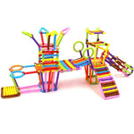 NHR Learning Creative Smart Stick Assembly, BPA-Free Plastic Sticks with Vibrant Colors, Recommended for 3+ Years kids (185 Pcs)