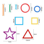 NHR Learning Creative Smart Stick Assembly, BPA-Free Plastic Sticks with Vibrant Colors, Recommended for 3+ Years kids (185 Pcs)