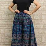 Stylish Cotton Jaipuri Printed Flared Trouser For Women