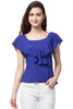 casual frill top for women